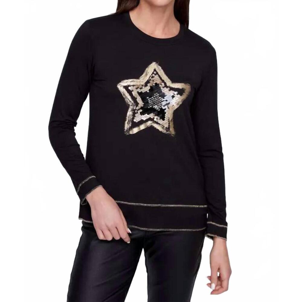 NEW COCO Y CLUB knit t-shirt in black